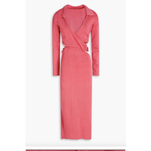 Cult Gaia Cristina  wrap- effect  cutout Knit  midi Dress XS - Picture 2 of 8